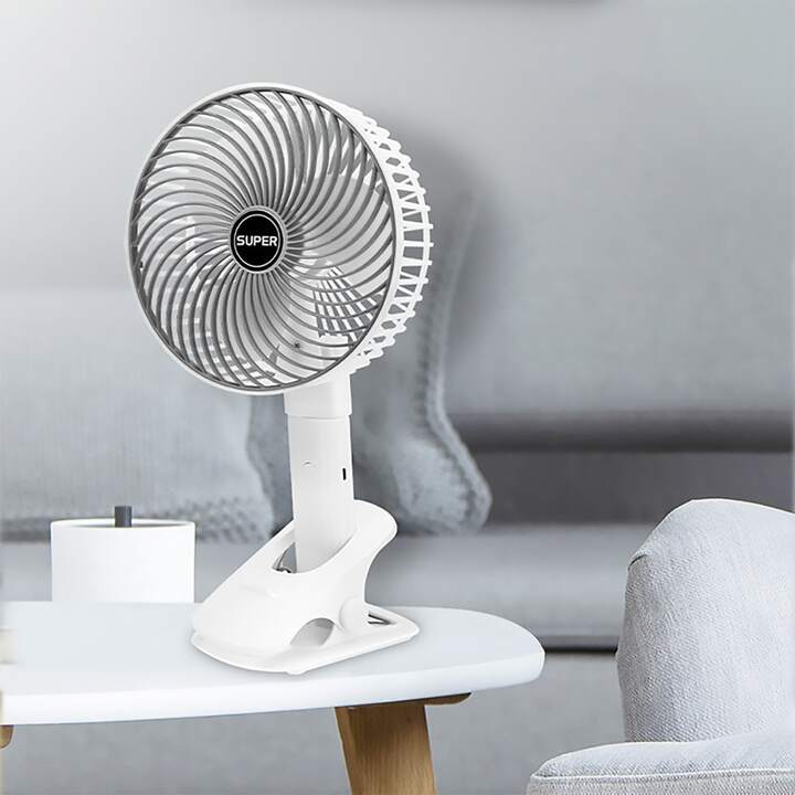 ABANICO RECARGABLE DE ESCRITORIO 4 EN 1 Y PEDESTAL EXTENSIBLE
