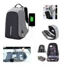 MOCHILA ANTIRROBO IMPERMEABLE CON PUERTO DE CARGA USB