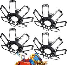 LUZ DE GARAJE AJUSTABLE LED DEFORMABLE NEGRA DE 80 VATIOS SEMIEMPOTRADA