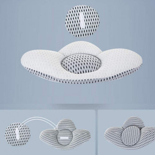 ALMOHADA DE SOPORTE LUMBAR BLANCA